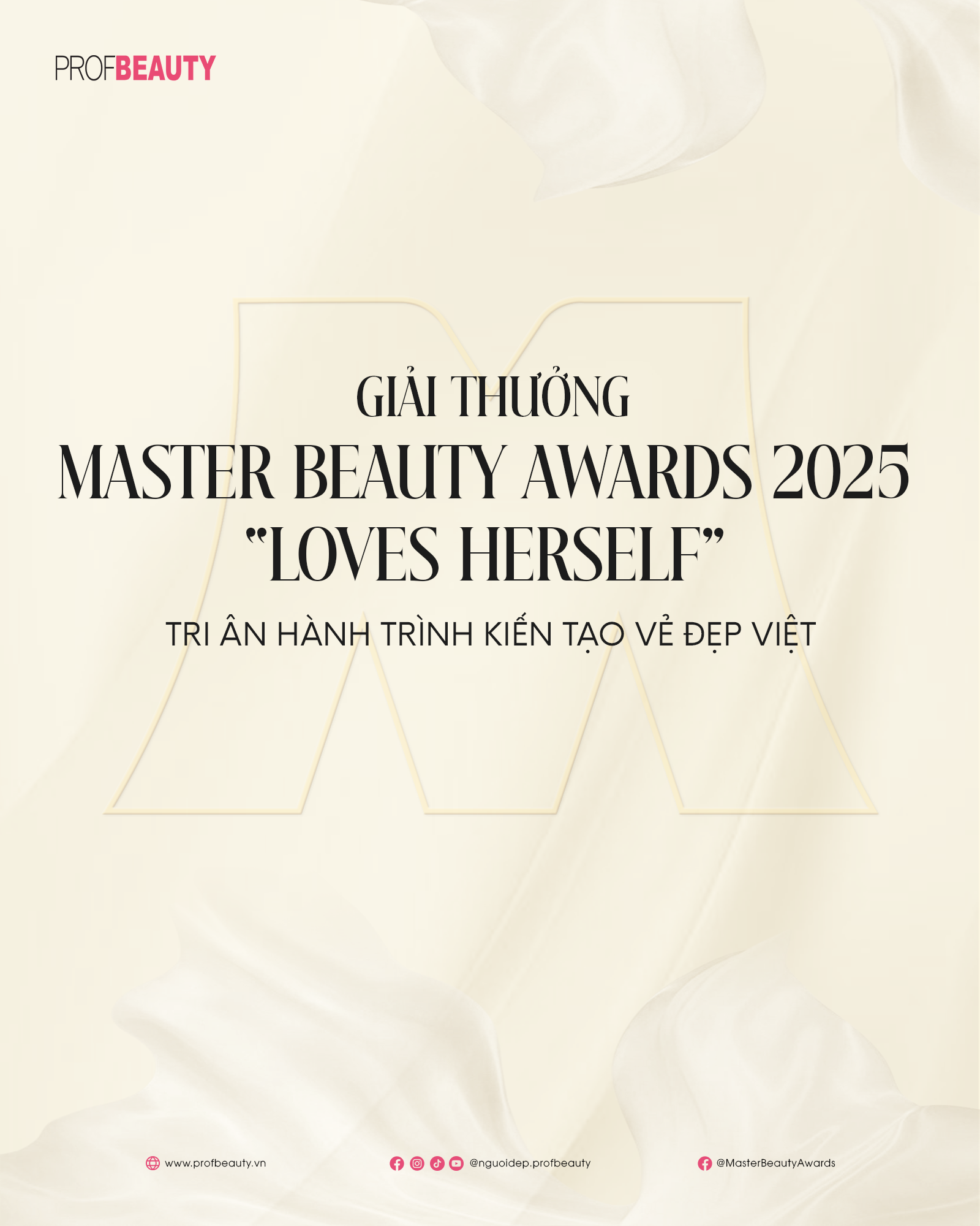 Giải thưởng Master Beauty Awards 2025 “Loves Herself” - Tri ân hành trình kiến tạo vẻ đẹp Việt