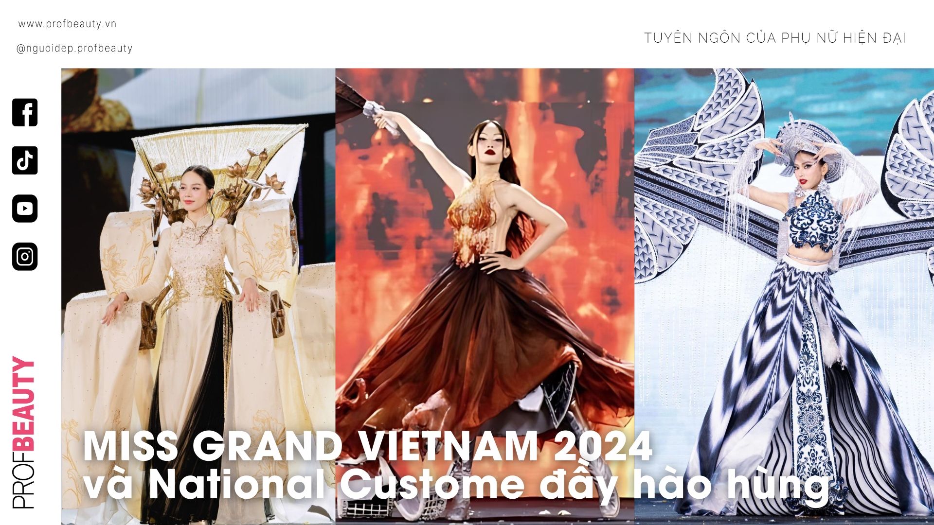 Miss Grand Vietnam 2024 và những bộ trang phục dân tộc ấn tượng