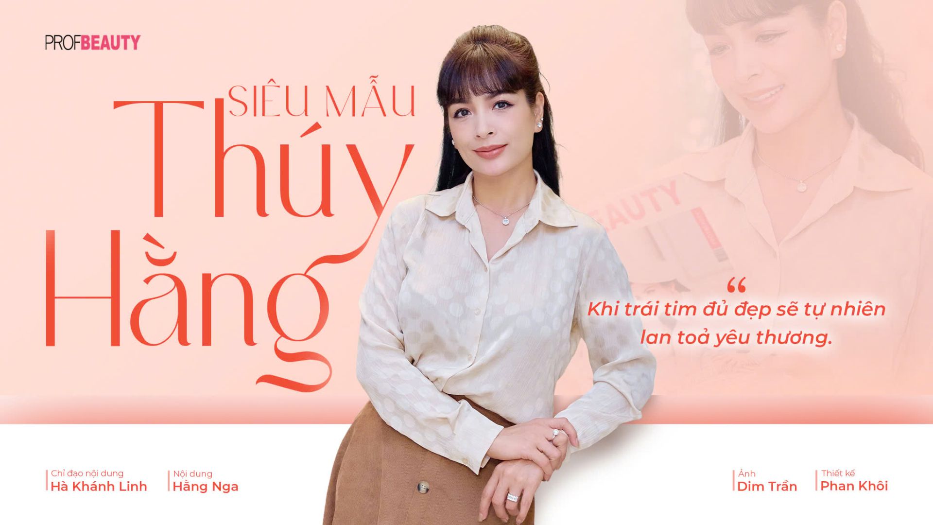 Siêu mẫu Thúy Hằng: Khi trái tim đủ đẹp sẽ tự nhiên lan toả yêu thương