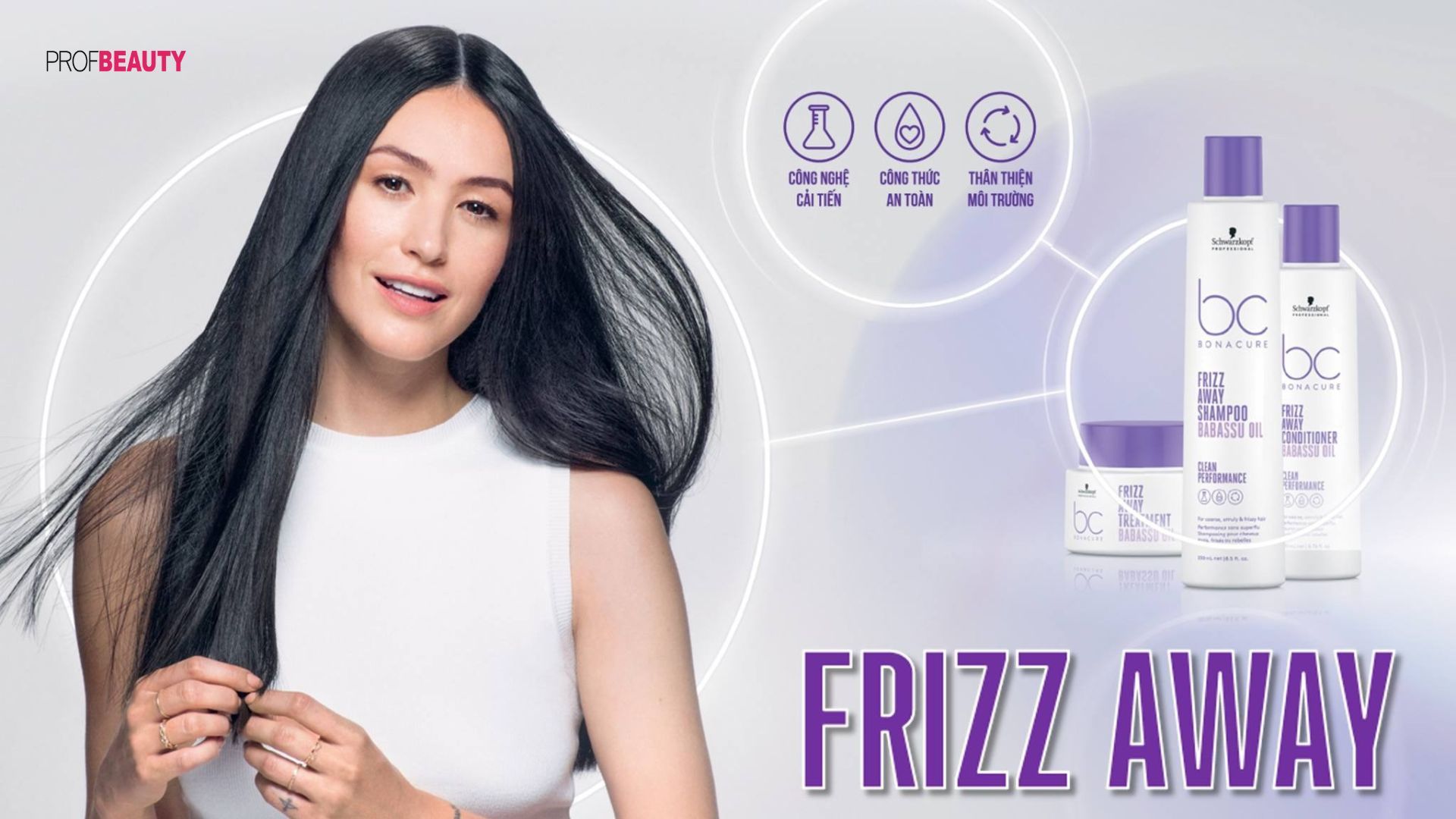 Frizz Away: Giải pháp toàn diện cho tóc rối xù với phức hợp dưỡng tóc thuần chay Vegan Care Complex 