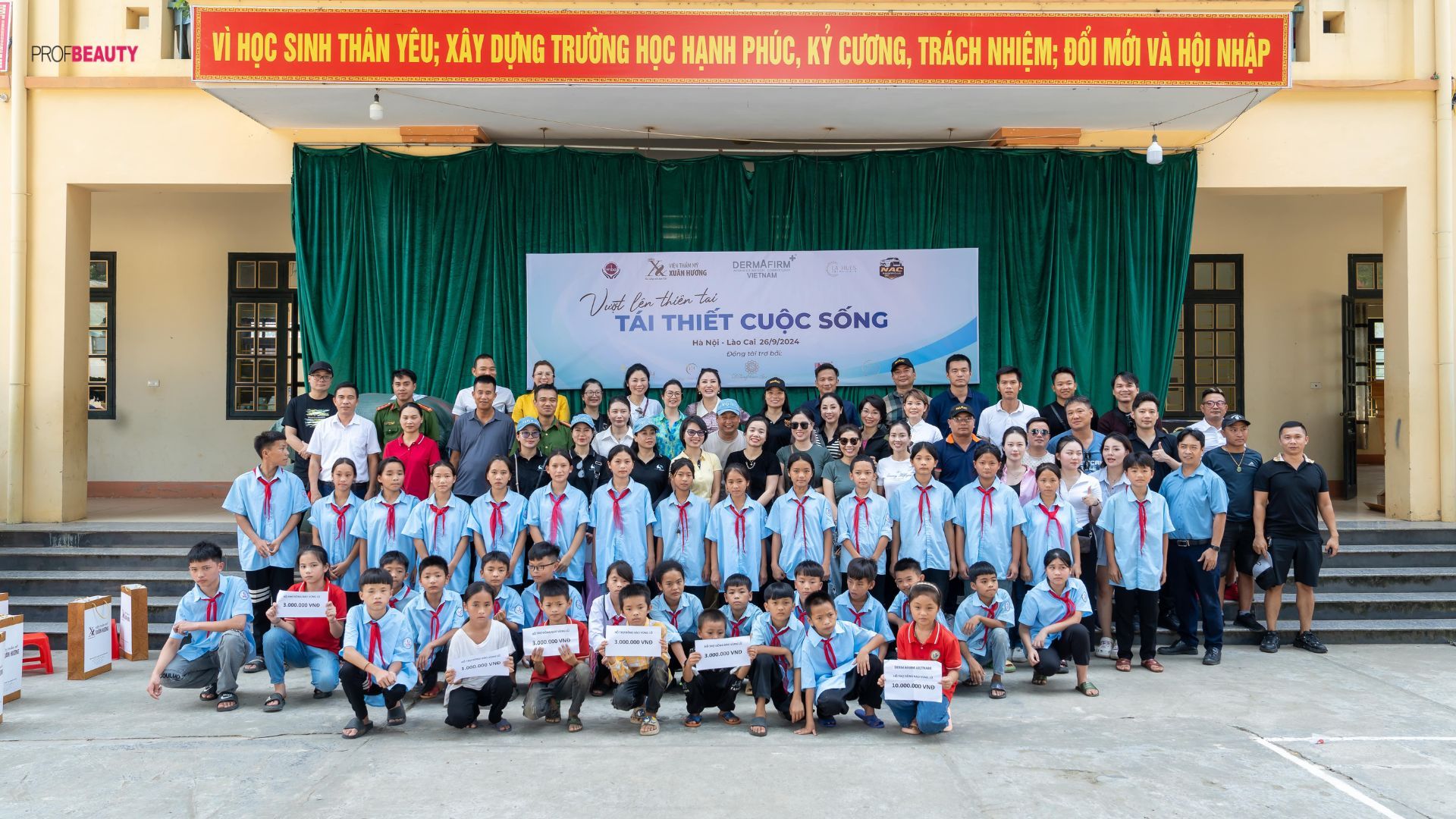 Chương trình “Vượt lên thiên tai - tái thiết cuộc sống” mang yêu thương đến với người dân Lào Cai hậu bão YAGI