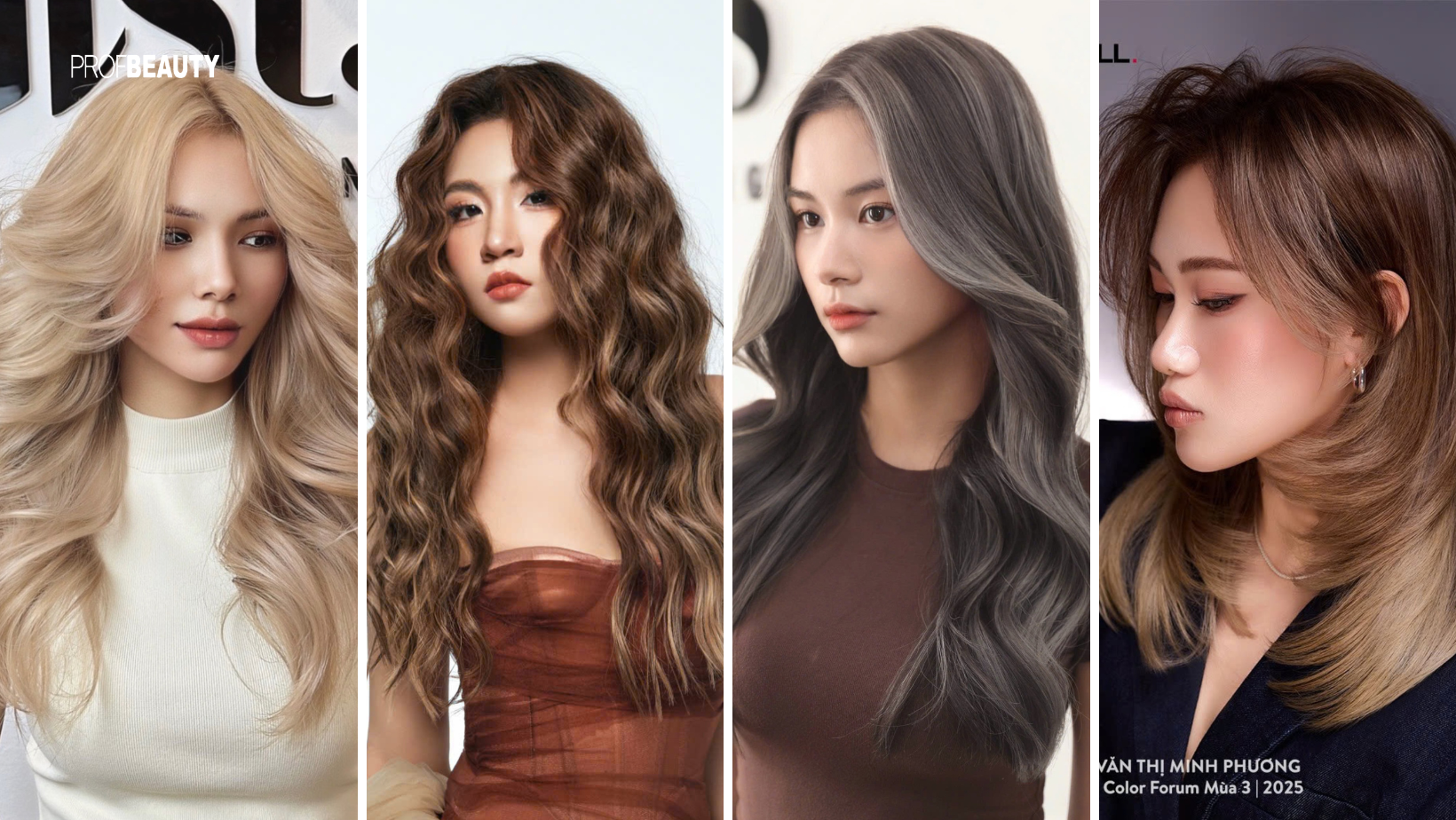 Xu hướng thời trang Mocha Beige Ash trong menu tóc bạc toàn diện