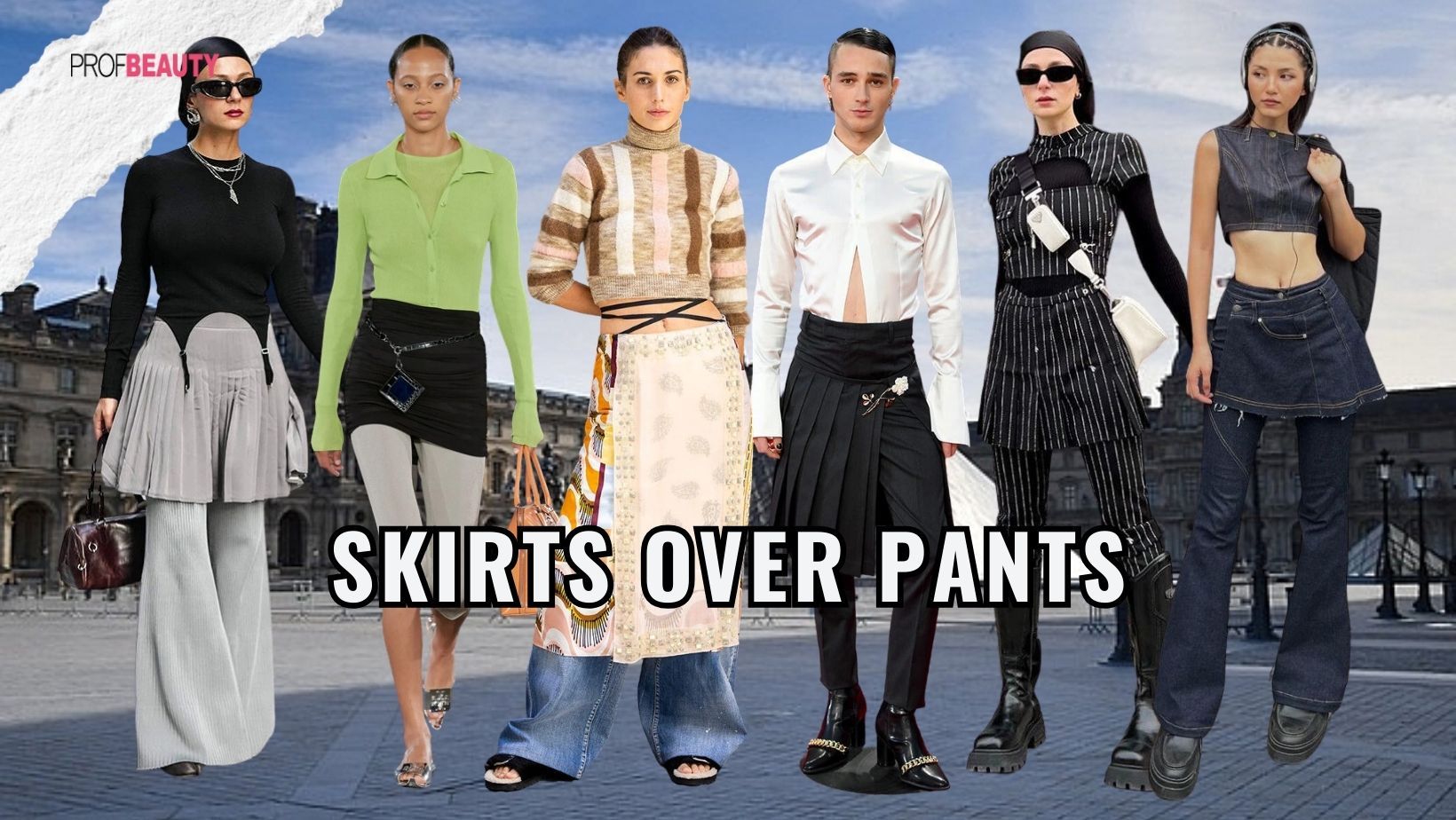 Skirts over pants: Xu hướng mặc váy ngoài quần đang gây sốt giới trẻ