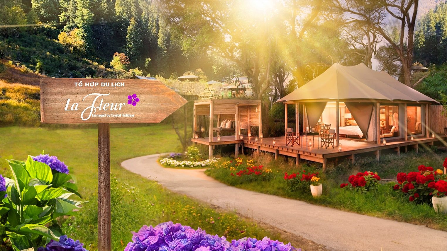 Crystal Holidays ra mắt mô hình nghỉ dưỡng La Fleur Glamping