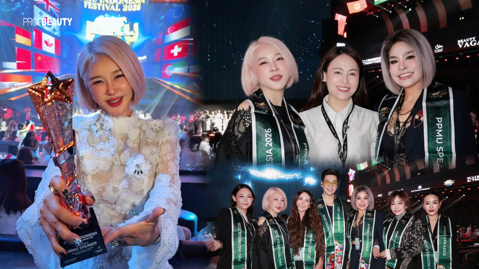 Grand Master Hương Aoki ghi dấu ấn tại PMU Indonesia 2026 với kỹ thuật S-Magic Eyeliner